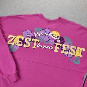 Disney 2019 EPCOT Flower & Garden Festival Long Sleeve Spirit Jersey Size Large